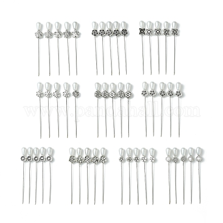 50 шт. 10 стильных булавки с железной головкой DIY-AB00024-1