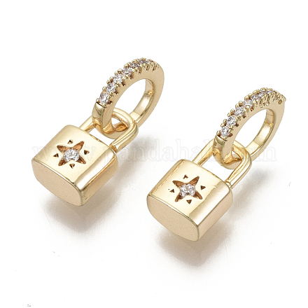 Латунные микро проложить кубического циркония подвески KK-R136-059-NF-1