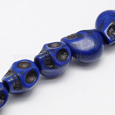 Синтетических нитей бирюзовые бусы TURQ-G113-23x30mm-13-1