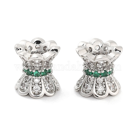Латунные микропаве из прозрачного кубического циркония KK-P271-39B-01-1
