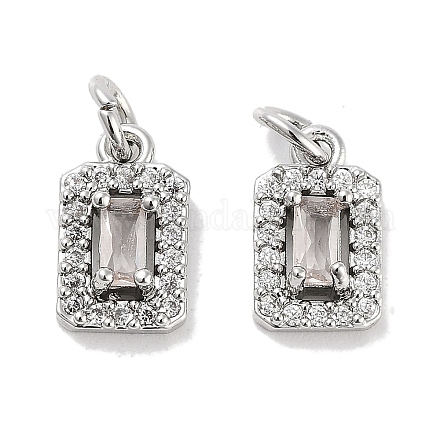 Латунные микро проложить кубического циркония подвески KK-C051-11P-03-1