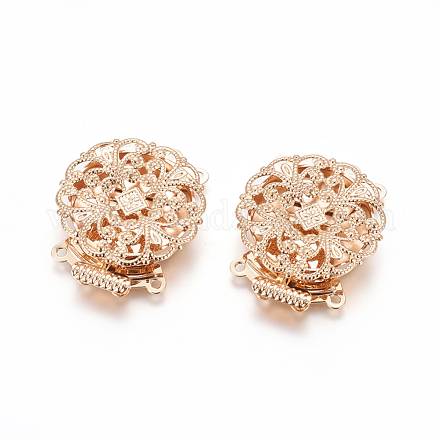 Застежки латунные коробки KK-L053-03KCG-1