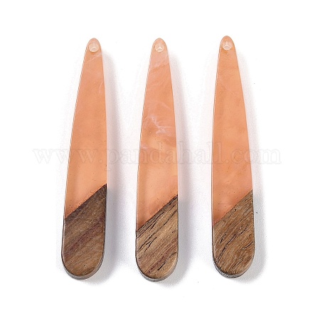 Подвески из смолы и дерева WOOD-F015-01B-1