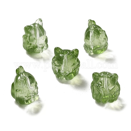 Прозрачные стеклянные бусины GLAA-D025-06G-1