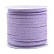 Faux Suede Cord, Faux Suede Lace, Lilac, 3x1.5mm, about 5.46 yards(5m)/roll, 25rolls/bag