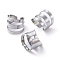 Tarnish Resistant Unisex 304 Stainless Steel Ear Cuff Findings, Stainless Steel Color, 10x3.5~10mm, Hole: 0.8mm