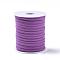 Soft Nylon Cord, Flat, Dark Orchid, 5x3mm, about 21.87 yards(20m)/roll