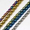 Electroplate Non-magnetic Synthetic Hematite Beads Strands, Rice, Grade A, Mixed Color, 6x4mm, Hole: 1mm, about 65pcs/strand, 16 inch