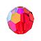 Preciosa® Crystal Beads, Czech Crystal, 451 19 602 Round, 90070 200 Light Siam AB, 4mm, Hole: 1mm