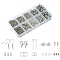 DIY Jewelry Finding Making Kit, Including Zinc Alloy Lobster Claw Clasps, Iron Open Jump Rings & Cord Ends & Screw Eye Pin & Spacer Beads & Ribbon Crimp Ends, Platinum, 4~20x4~8x0.7~2mm, Hole: 1.2~6.6mm
