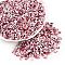 Baking Paint Glass Seed Beads, Round Hole, Peanut, Indian Red, 4.5x2.5x2.5mm, Hole: 1mm, about 4500pcs/pound