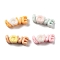 Cute Mini Cartoon Series Resin Cabochons, Mixed Color, Word Love, 6x16.5x5mm