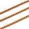 Spray Painted Stainless Steel Box Chains, Venetian Chains, with Spool, Unwelded, Orange, 3x2.5x2mm