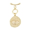 Brass Toggle Clasps, Cadmium Free & Nickel Free & Lead Free, Eye, Real 18K Gold Plated, Eye: 37.5mm, Pendant: 23x19.5x2mm, Hole: 1.5mm, Bar: 19x5x2.5mm, Hole: 1.5mm
