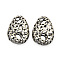 Brass Links connectors, Hollow Teardrop, Nickel Free, Antique Silver, 27x18x7mm, Hole: 5.5mm