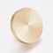 Brass Blank Stamp Head, For Wax Seal Stamp, Flat Round, Golden, 20x14mm, Hole: 6.5mm