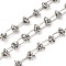 304 Stainless Steel knot Link Chains, Unwelded, Stainless Steel Color, 11.5x6x1.2mm