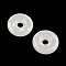 Opaque Resin Pendants, Donut Charms, White, 14x3mm, Hole: 3mm