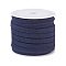 Faux Suede Cord, Faux Suede Lace, Marine Blue, 5x1.5mm, about 5m/roll