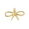 Rack Plating Brass Pendants, Cadmium Free & Lead Free, Long-Lasting Plated, Bowknot, Real 18K Gold Plated, 14.5x25.5x5.5mm, Hole: 5mm