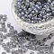 6/0 Glass Seed Beads, Ceylon Ruond, Lt.Grey, about 4mm in diameter, hole: 1mm, about 4500pcs/pound