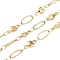 Ion Plating(IP) 304 Stainless Steel Link Chain, Soldered, Golden, Heart: 9x4.5x2mm