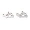 Non-Tarnish 304 Stainless Steel Pendants, Laser Cut, Tortoise, Stainless Steel Color, 18x10.5x1.3mm, Hole: 1.5mm