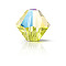 Preciosa® Crystal Beads, Czech Crystal, Bicone(451 69 302 Rondelle), 80310 201 Citrine Glitter, 3mm, Hole: 0.8mm