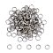 Brass Split Rings, Double Loops Jump Rings, Platinum, 6x1.5mm, Hole: 1mm, about 5mm inner diameter, about 480pcs/50g