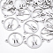 Tarnish Resistant 201 Stainless Steel Links connectors, Laser Cut Links, Flat Round with Guitar, Stainless Steel Color, 20x15x1mm, Hole: 1.6mm
