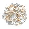 100Pcs 2 Colors Iron Keychain Clasp Findings, Nickel Free, Platinum & Golden, 23.5x8x1.5mm, 50pcs/color