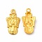 Rack Plating Alloy Pendants, Angel Charm, Matte Gold Color, 24x12.5x3.3mm, Hole: 2mm