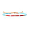 Bohemian Style Glass Beads Braided Bead Bracelets for Women, Column, Mixed Color