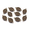 Metal Alloy Links connectors, Cadmium Free & Nickel Free & Lead Free, Oval, Antique Bronze Color, Size: about 18mm long,11mm wide, 2mm thick, hole: 2mm