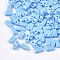 2-Hole Opaque Glass Seed Beads, Rectangle, Light Sky Blue, 4.5~5.5x2x2~2.5mm, Hole: 0.5~0.8mm
