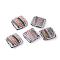 Synthetic Imperial Jasper Beads, with Rhinestone, Dyed, Rhombus, 29~30x29~30x6~7mm, Hole: 1mm, side length 24mm