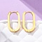 304 Stainless Steel Huggie Hoop Earrings, Oval, Golden, 21.5x12x3mm, Pin: 1mm