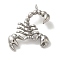 Non-Tarnish 316L Surgical Stainless Steel Pendants, Scorpio Charm, Stainless Steel Color, 30x25x4.5mm, Hole: 3mm