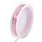 Copper Wire, Round, for Jewelry Making, Pink, 20 Gauge, 0.8mm, about 26.25 Feet(8m)/Roll