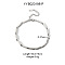Stylish 304 Stainless Steel Handmade Link Chain Bracelets for Unisex, Luxury Jewelry, Stainless Steel Color, 6-1/4 inch(16cm)