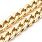 CCB Plastic Chains, Twisted Curb Chains, Oval, Gold, 28x20x6mm