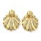Brass Micro Pave Cubic Zirconia Pendants, Cadmium Free & Lead Free, Shell, Real 16K Gold Plated, 32mm, Hole: 5x2.5mm