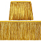 Polyester Tassel Ribbon, Fringe Ribbon, Clothing Ornament, Gold, 7-3/4 inch(198mm), about 10.94 Yards(10m)/Bundle