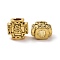 Tibetan Style Alloy European Beads, Large Hole Beads, Cross with Virgin Mary, Antique Golden, 12x11x7mm, Hole: 4.3mm, about 378pcs/1000g