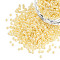Glass Seed Beads, Ceylon, Round, Lemon Chiffon, 2mm, Hole: 1mm, about 30000pcs/pound