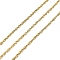 Ion Plating(IP) 304 Stainless Steel Singapore Chains, Soldered, with Spool, Golden, 2.5x1.5x1mm