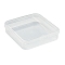 BENECREAT 14 Pack Square Clear Plastic Bead Storage Containers Box Case with Flip-Up Lids for Small Items, Pills, Herbs, Tiny Bead, Jewely Findings (7.2 x 7.2 x 1.7cm)
