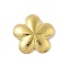 304 Stainless Steel Pendants, Ion Plating(IP), Flower Charm, Real 18K Gold Plated, 28.5x29.5x6.5mm, Hole: 5.5x3mm