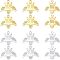 12Pcs 2 Colors 201 Stainless Steel Pendants, Laser Cut Pendants, Bee, Mixed Color, 15x17x1mm, Hole: 1.2mm, 6pcs/color