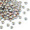 Preciosa® Crystal Hotfix Flatback Stones, Czech Crystal, Round(438 11 612 Chaton Rose VIVA 12 ®), 10070 200 Topaz AB, SS16(3.8~4mm)